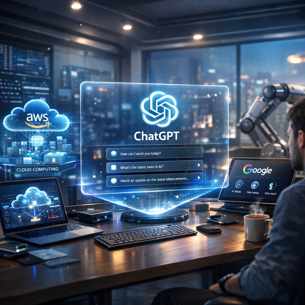 Exploring the Integration of AI in Modern Technology: A Glimpse into ChatGPT, AWS, and Google's Innovations